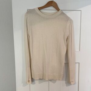 lululemon athletica Cream Crew Neck Sweater